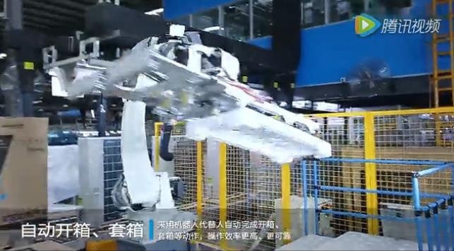 自动开箱，套箱